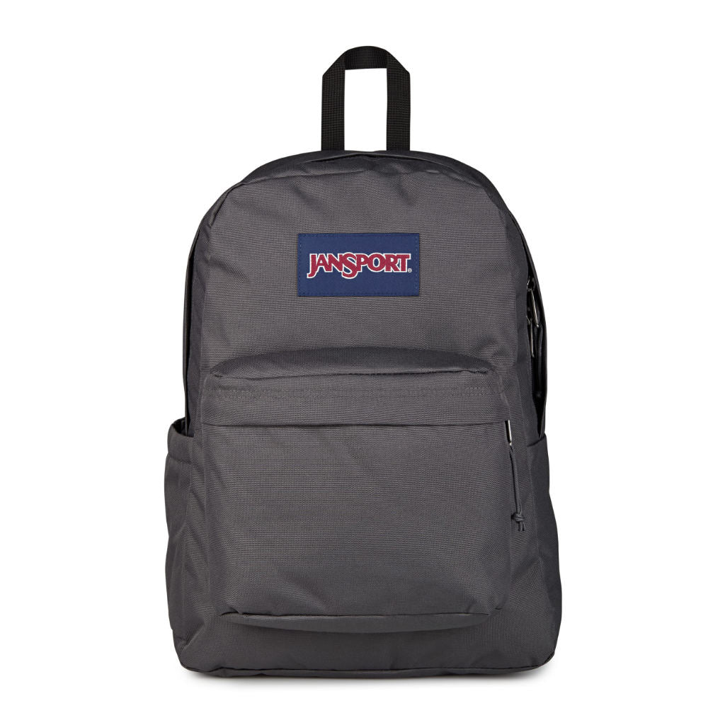 Jansport Superbreak Plus in Smokey Grit | Free Aotearoa NZ delivery on your Jansport backpack order over $100* with Pavement Skate Store.