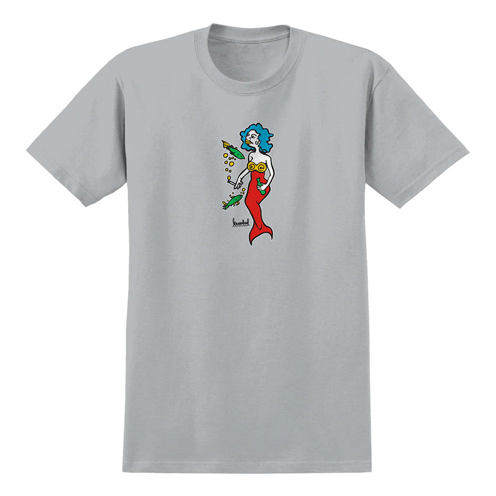 Krooked Mermaid Tee Ice - Grey/Multi. 100% Cotton. Regular fit. Shop Krooked Skateboards apparel, skateboards and accessories online with Pavement Skate Store, Dunedin's independent since 2009. Free NZ shipping over $150 - Same day Dunedin delivery - Easy returns.