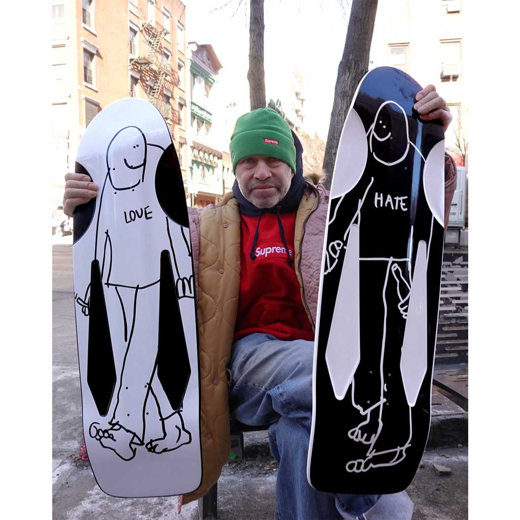 Krooked Skate Shop Day 2025 Beamer Love Skateboard Deck - Black. Shop Skate Shop Day skateboard decks with Pavement Skate Shop online! Free Aotearoa delivery!