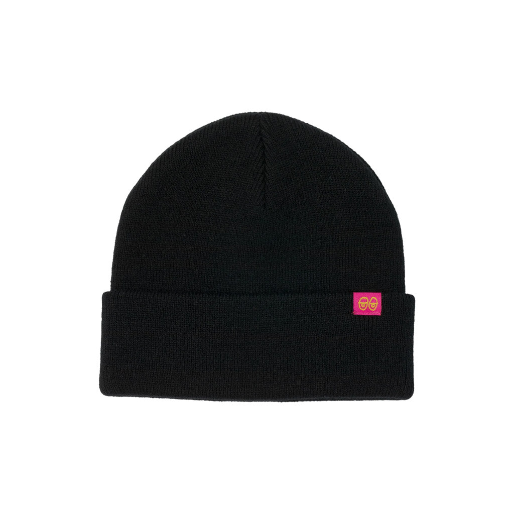 Krooked Eyes Clip Cuff Beanie - Black/Pink. Shop Venture, Anti-Hero, Spitfire, Krooked and Real skateboards, clothing and accessories online with Dunedin's independent skate store, PAVEMENT. Free shipping across New Zealand over $150 - Same day Dunedin delivery - Easy, no fuss returns.