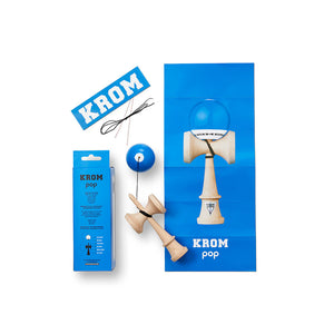 Krom Kendama  - Pop LOL Dark Blue. Shop the new collection of Krom Kendama with Pavement Skate Shop! Order online and received free Aotearoa NZ shipping over $100*!