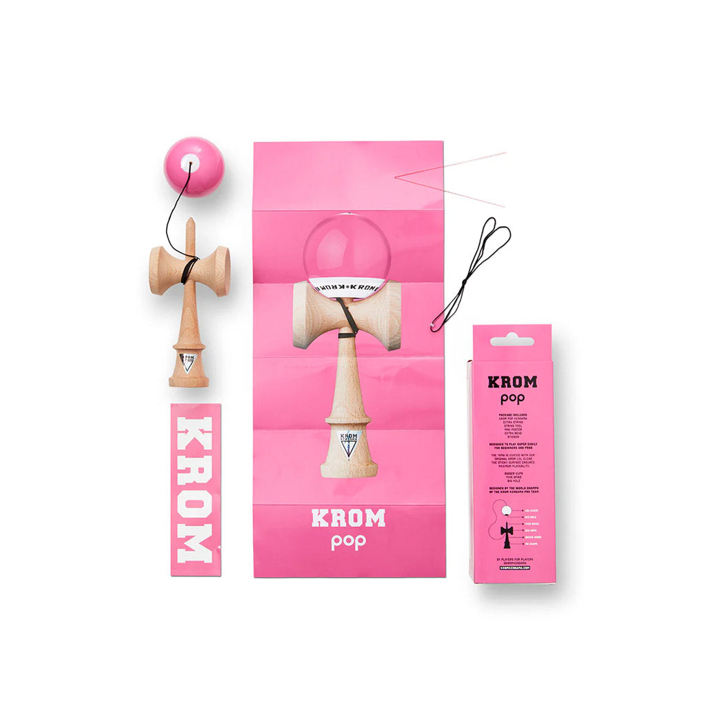 Krom Kendama - Pop LOL Pink. Shop the new collection of Krom Kendama with Pavement Skate Shop! Order online and received free Aotearoa NZ shipping over $100*!