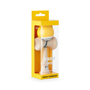 Krom Kendama  - Pop LOL Yellow. Shop the new collection of Krom Kendama with Pavement Skate Shop! Order online and received free Aotearoa NZ shipping over $100*!