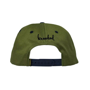 Krooked Mermaid Fish Snapback - Olive/Navy. Shop Krooked Skateboards with Pavement Skate Shop and enjoy free Aotearoa NZ shipping over $100* when you buy online