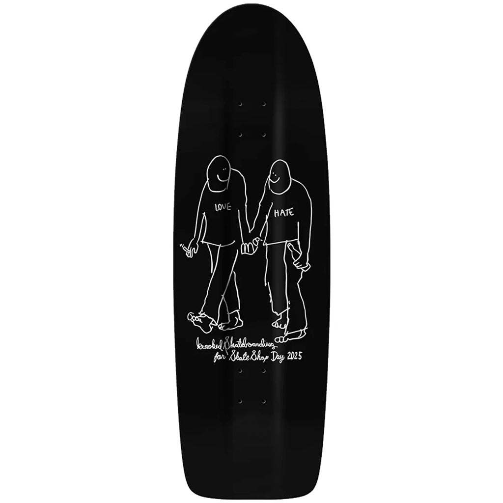 Krooked Skate Shop Day 2025 Beamer Love Skateboard Deck - Black. Shop Skate Shop Day skateboard decks with Pavement Skate Shop online! Free Aotearoa delivery!