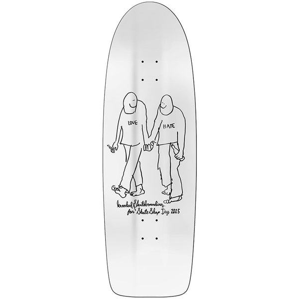 Krooked Skate Shop Day 2025 Beamer Love (White) Deck | Pavement