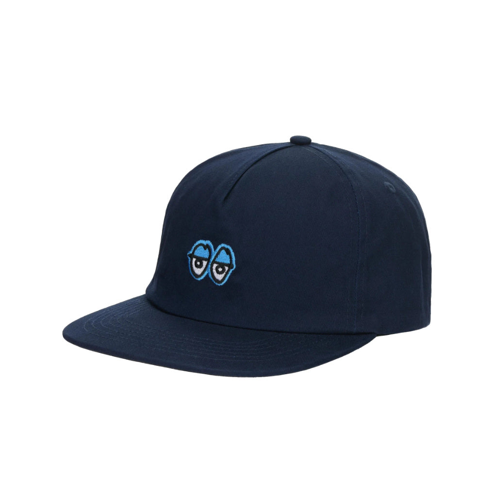 Krooked Eyes Snapback in Navy/Blue | Free Aotearoa NZ shipping on Krooked Skateboard orders over $100* with Pavement Skate Store!