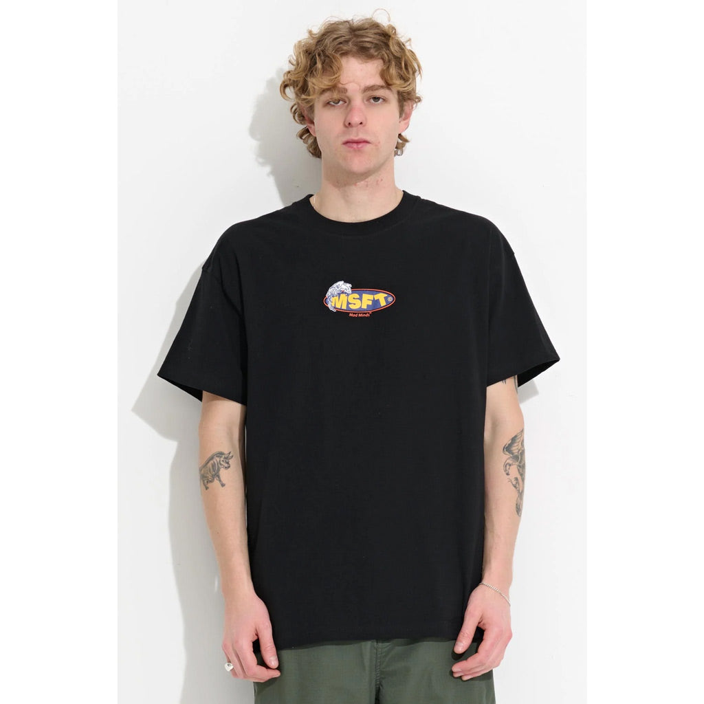 Misfit Friends 4 Life Tee - Washed Black The 'Friend 4 Life SS Tee' in Washed Black features centre chest print. 50% Cotton Jersey & 50% Recycled Cotton 220gsm. Shop Misfit men's tees online with Pavement. Free NZ shipping over $150 - Same day Dunedin delivery - Easy returns.