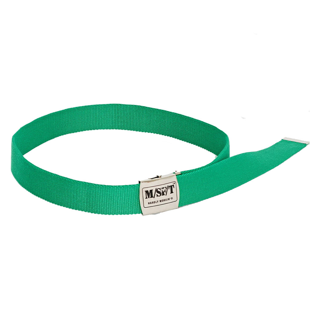 Misfit Lavigne Belt - True Green. Nylon webbing belt featuring a printed metal buckle with metal end clasp. Shop Misfit clothing, accessories and headwear online with Pavement Dunedin's independent skate store since 2009. Free, fast NZ shipping over $150. 