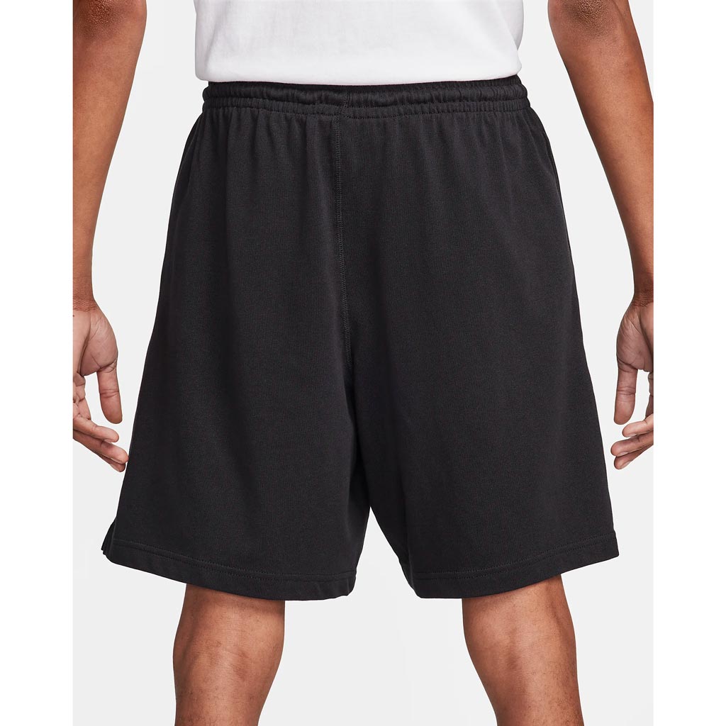 NIKE CLUB KNIT SHORTS - BLACK/WHITE