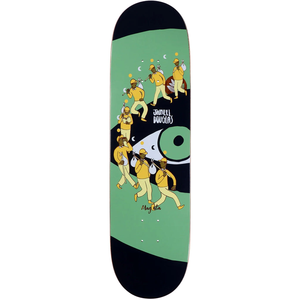 Magenta Jameel Douglas Extravision Skateboard Deck 8.5" | Free Aotearoa NZ shipping when you shop skateboards over $100* with Pavement Skate Store.