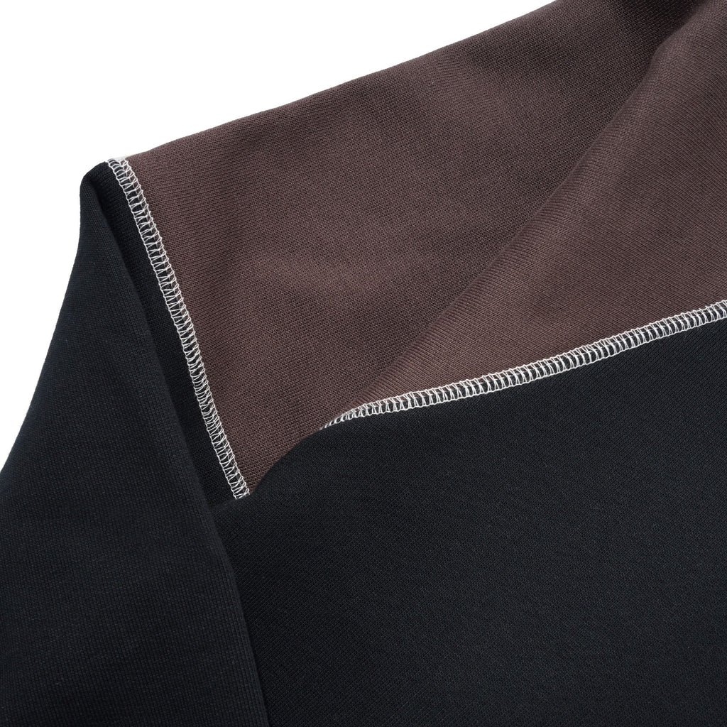 Cash Only Motion Panel Crewneck in Black/Dark Brown | Shop Cash Only clothing online with Pavement | Free Aotearoa NZ shipping over $100*!