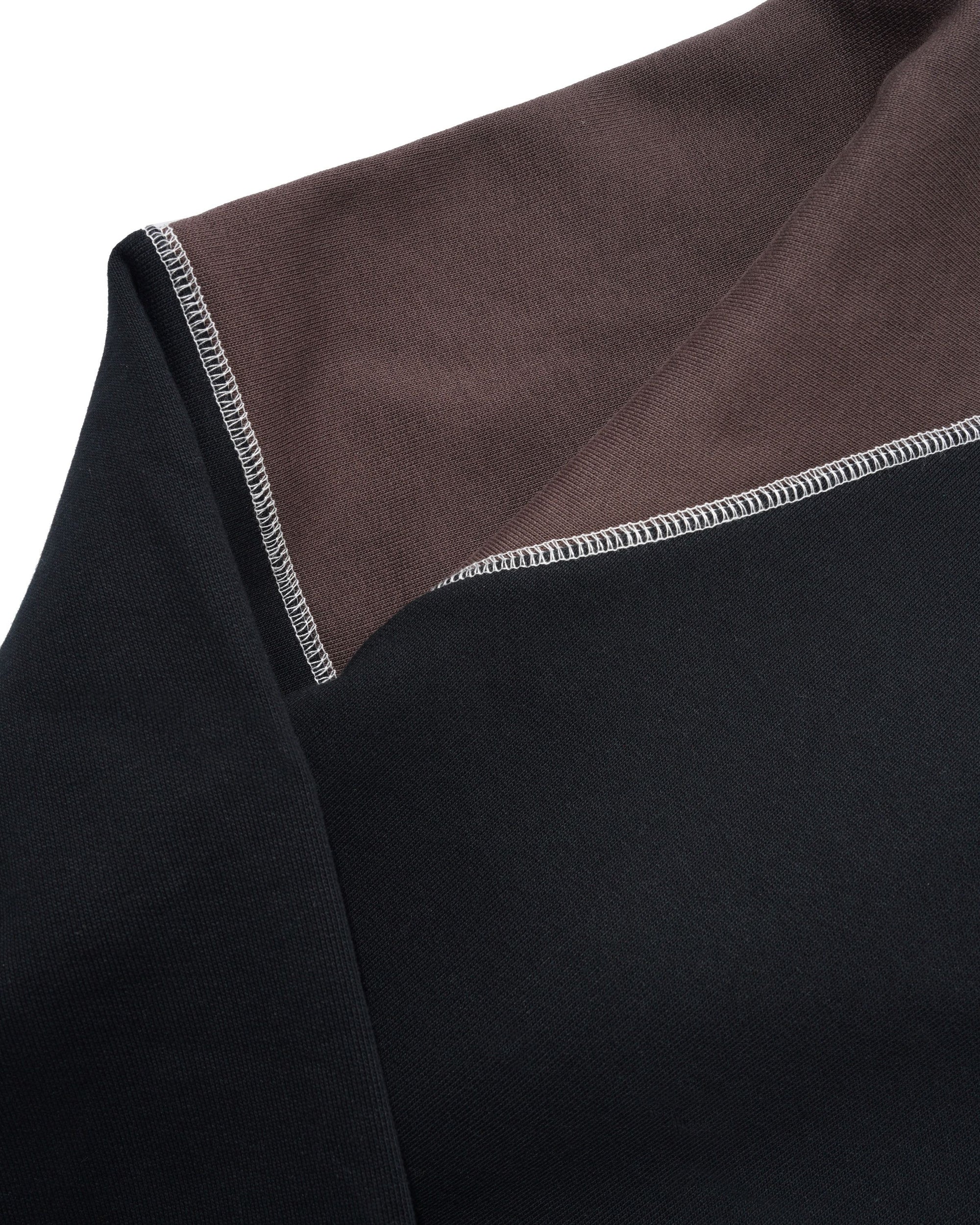 CASH ONLY MOTION PANEL CREWNECK - BLACK/DARK BROWN