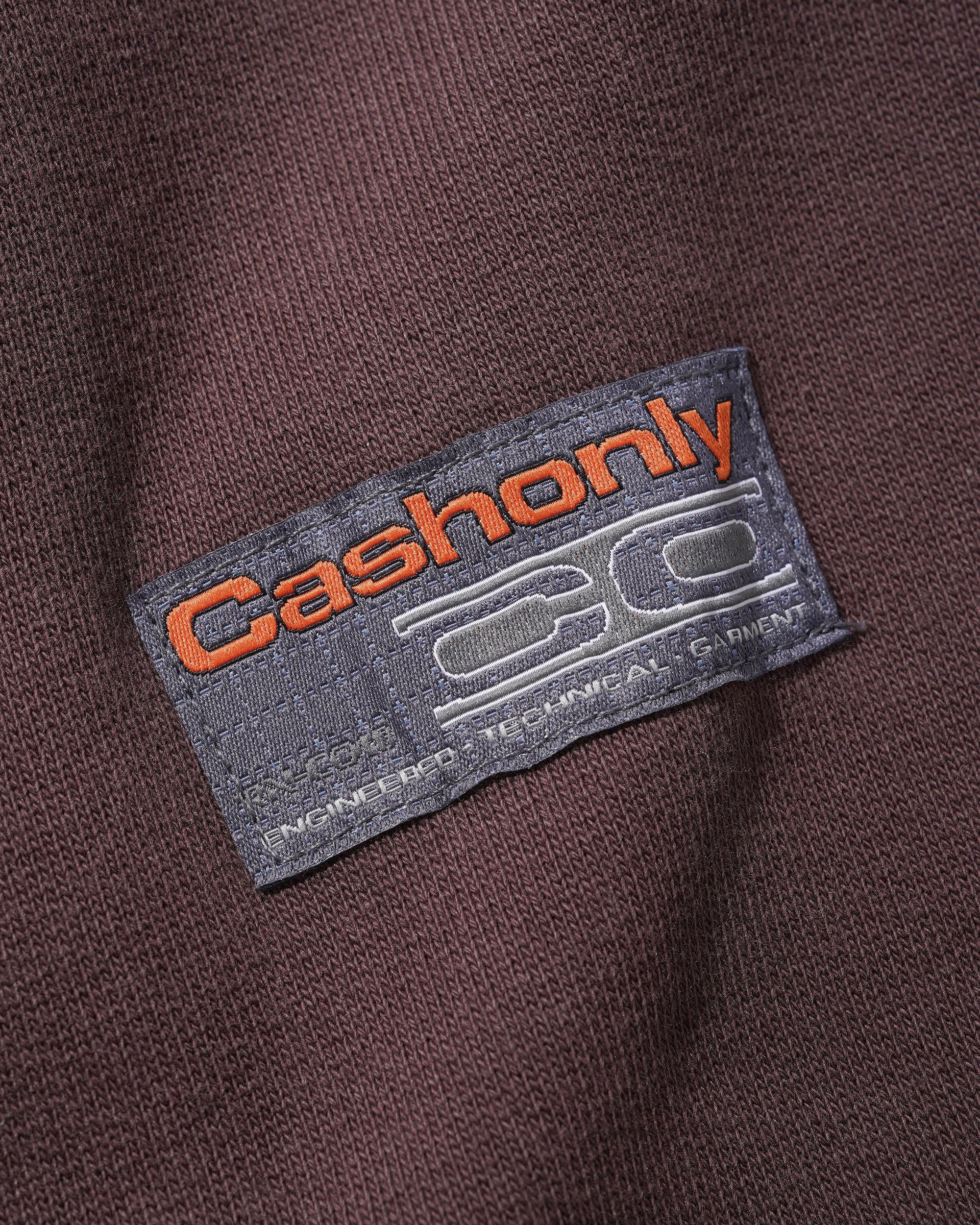 CASH ONLY MOTION PANEL CREWNECK - BLACK/DARK BROWN