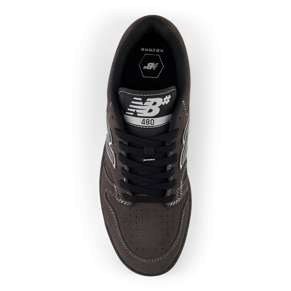 NB Numeric 480 - Black/Cement/White - NM480CSS | Free Aotearoa shipping when you buy New Balance Numeric online with Pavement Skate Store.