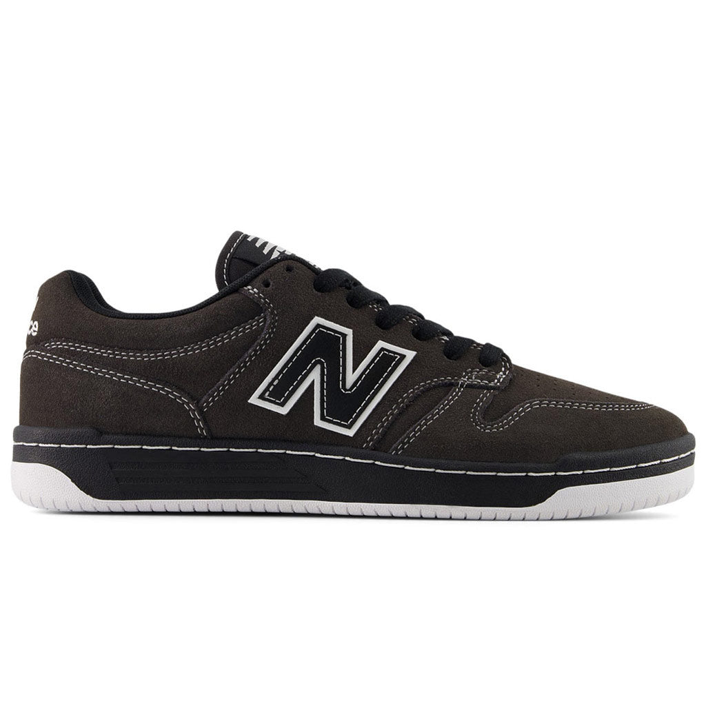 NB Numeric 480 - Black/Cement/White - NM480CSS | Free Aotearoa shipping when you buy New Balance Numeric online with Pavement Skate Store.