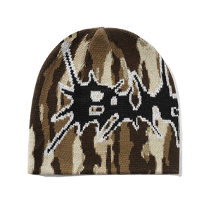 Butter Goods Nail Skully Beanie - Frog Camo | Shop Butter Goods clothing online with Pavement Skate Store with free Aotearoa NZ shipping over $100*!