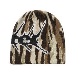 Butter Goods Nail Skully Beanie - Frog Camo | Shop Butter Goods clothing online with Pavement Skate Store with free Aotearoa NZ shipping over $100*!