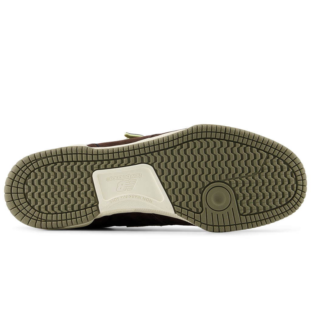 New Balance Numeric 600 X Krooked Skate Shoe - Brown/Olive. Shop New Balance Numeric skate shoes with Pavement Skate Store with free Aotearoa NZ shipping*!