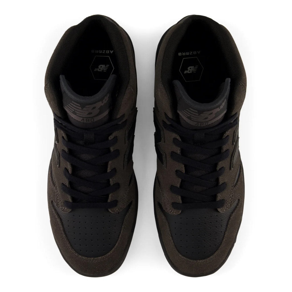 New Balance Numeric 480 High Charcoal/Black - UN480HGB | Shop NB Numeric online with Pavement Skate Store with free Aotearoa NZ shipping over $100*!