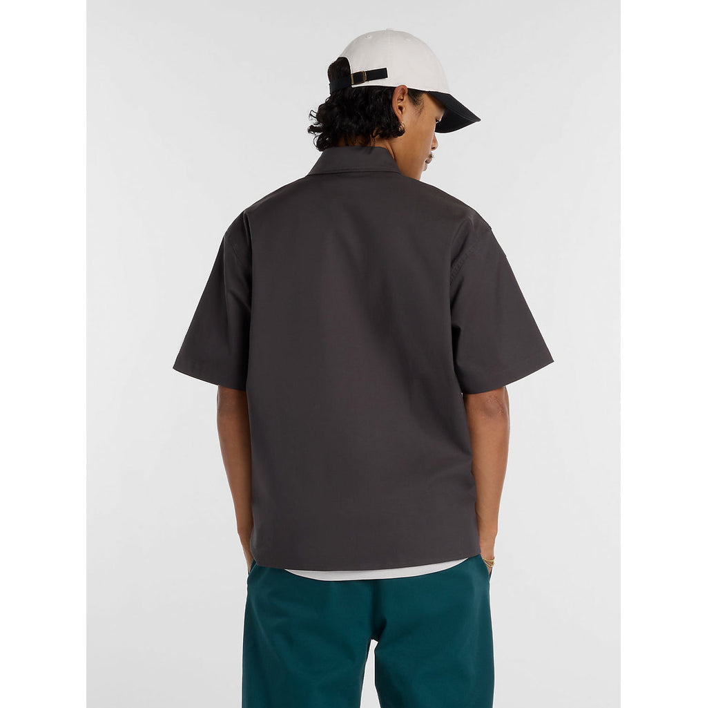 NB Numeric Button Up Shirt in Faded Black | Shop New Balance Numeric clothing online with Pavement Skate Store with free Aotearoa NZ shipping over $100*!
