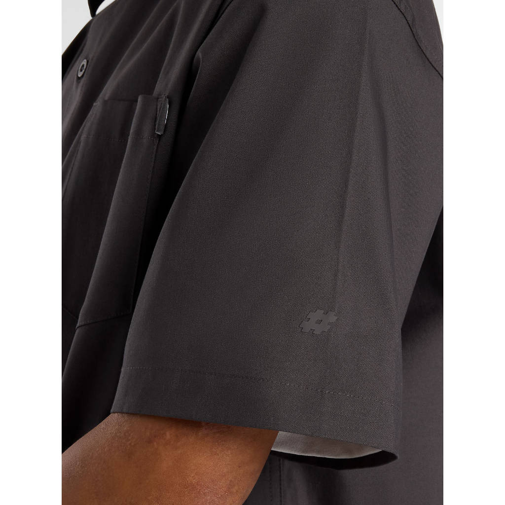 NB Numeric Button Up Shirt in Faded Black | Shop New Balance Numeric clothing online with Pavement Skate Store with free Aotearoa NZ shipping over $100*!