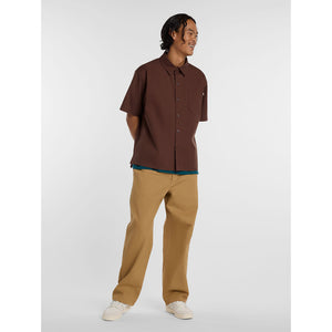 NB Numeric Button Up Shirt in Pumpernickel | Shop New Balance Numeric clothing online with Pavement Skate Store with free Aotearoa NZ shipping over $100*!