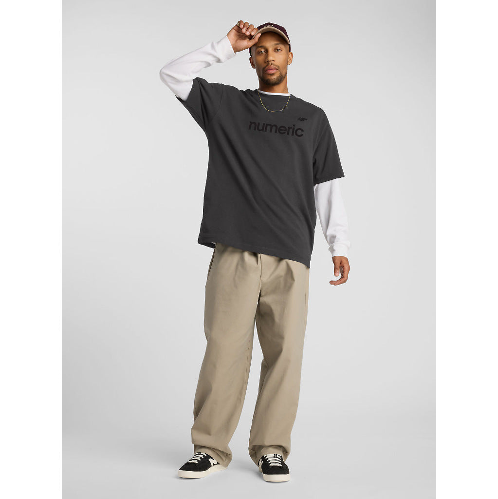 NB Numeric Cotton Tee in Faded Black | Shop New Balance Numeric clothing online with Pavement Skate Store with free Aotearoa NZ shipping over $100*!