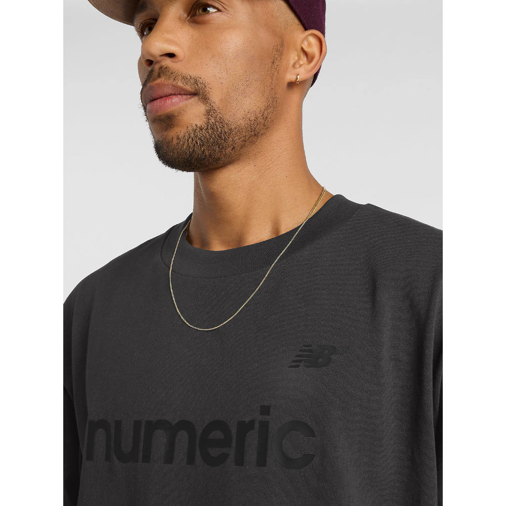 NB Numeric Cotton Tee in Faded Black | Shop New Balance Numeric clothing online with Pavement Skate Store with free Aotearoa NZ shipping over $100*!