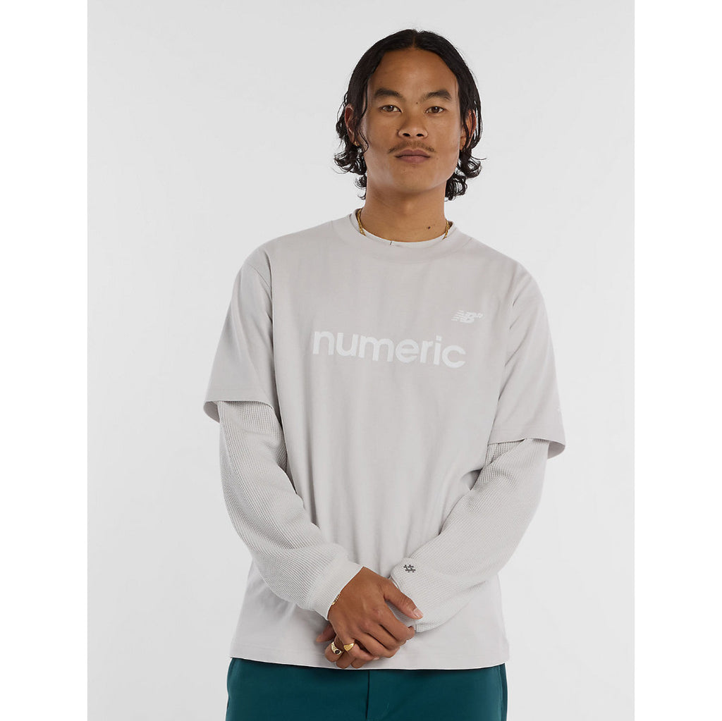 NB Numeric Cotton Tee in Grey Matter | Shop New Balance Numeric clothing online with Pavement Skate Store with free Aotearoa NZ shipping over $100*!