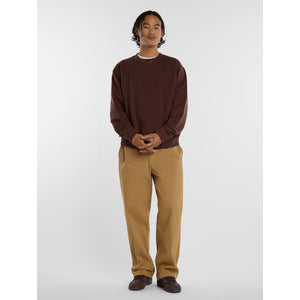 NB Numeric French Terry Crew in Pumpernickel | Shop New Balance Numeric clothing online with Pavement Skate Store with free Aotearoa NZ shipping over $100*!