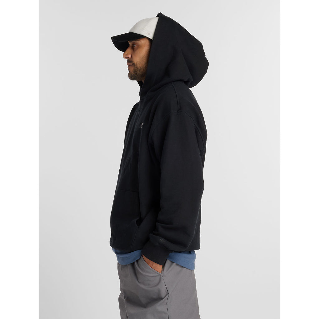 NB Numeric French Terry Hoody in Black | Shop New Balance Numeric clothing online with Pavement Skate Store with free Aotearoa NZ shipping over $100*!