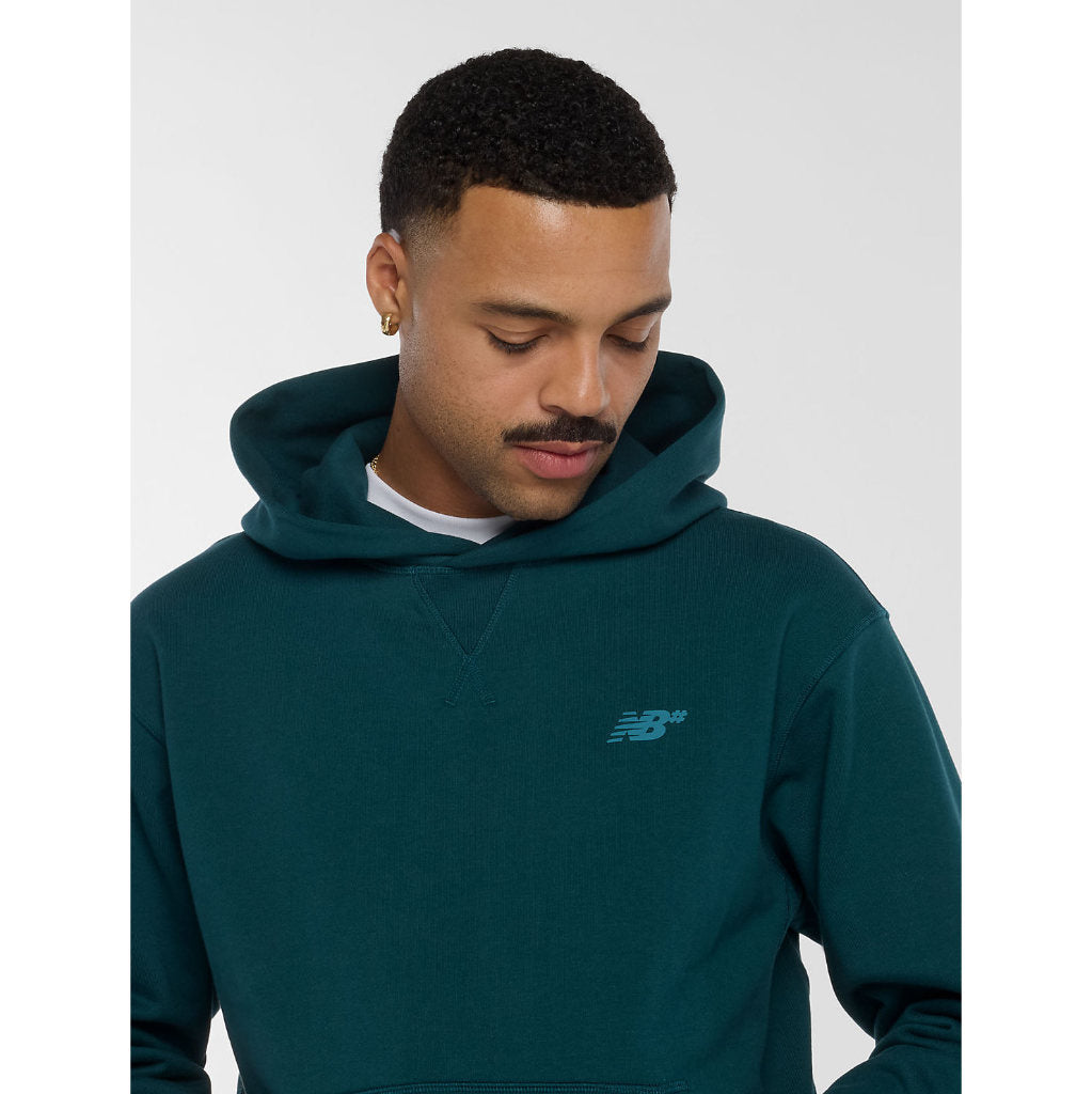 NB Numeric French Terry Hoody in Medusa Green | Shop New Balance Numeric clothing online with Pavement Skate Store with free Aotearoa NZ shipping over $100*!