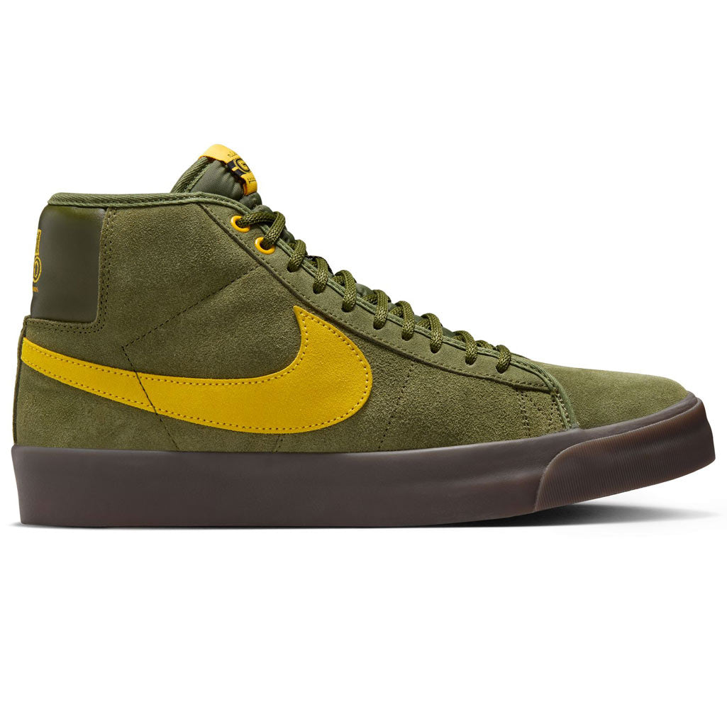 Nike SB Blazer Mid X Anti Hero Shoe - Rough Green/Amarillo-Rough Green. Product code: HM5838-300. Shop Nike SB skateboarding shoes, clothing and accessories online with Pavement! Free Aotearoa NZ shipping over $100*.