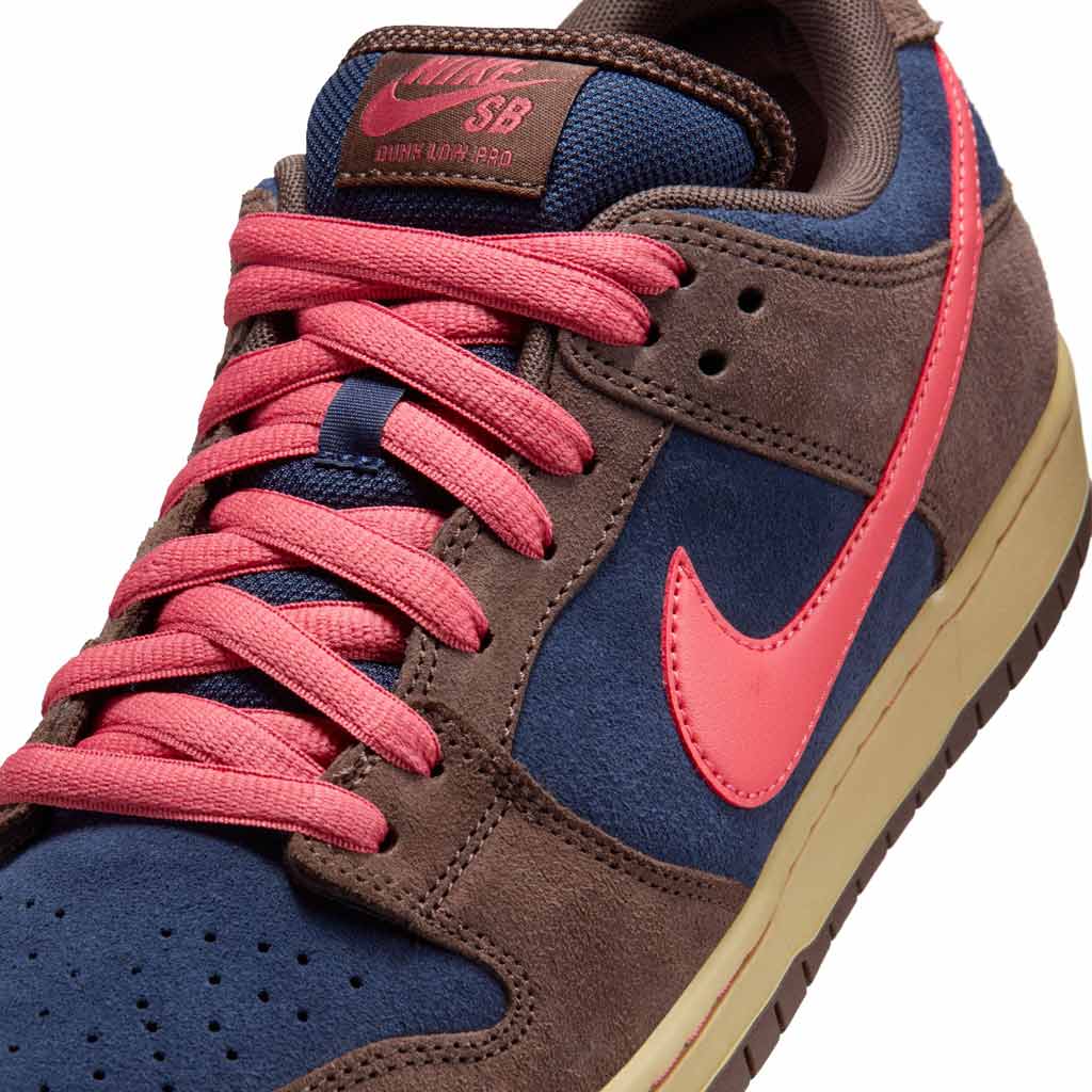 Nike SB Dunk Low Pro - Baroque Brown/Adobe/Navy - HQ1625-200 | Free Aotearoa shipping when you order your Nike SB Dunks online with Pavement Skate Store!