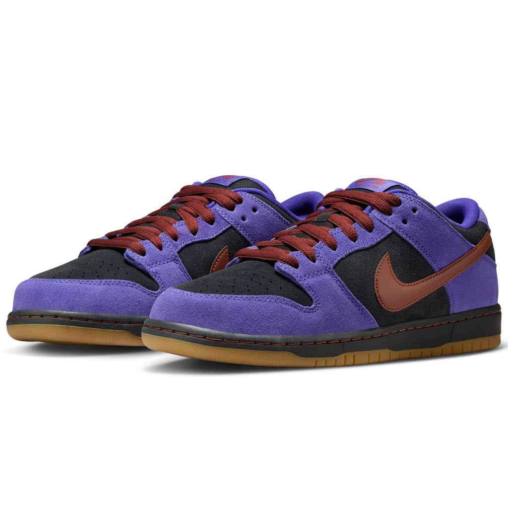 Nike SB Dunk Low Pro Skate Shoes Persian Violet/Cinnamon-Off Noir - HQ1625-500 | Free Aotearoa shipping when you order online with Pavement Skate Store!