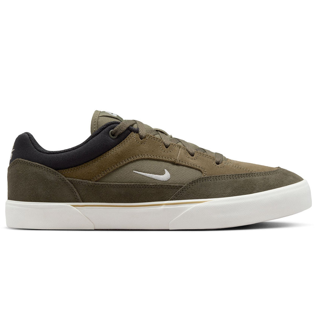 Nike SB Malor - Medium Olive/Sail-Cargo Khaki-Black. The SB Malor was designed for entry-level skaters who need a shoe that can handle long hours of practice honing their skills. FV6064-200. Shop Nike SB skateboarding shoes online with Pavement, Dunedin's independent skate store. Free NZ shipping over $150.