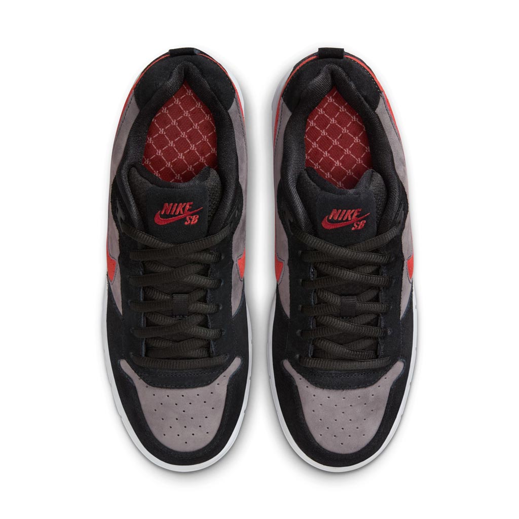 Nike SB Paul Rodriguez Zoom Air Low Skate Shoes Black/Varsity Red-Flint Grey-Black - IM7147-001 | Free Aotearoa shipping when you order online with Pavement!