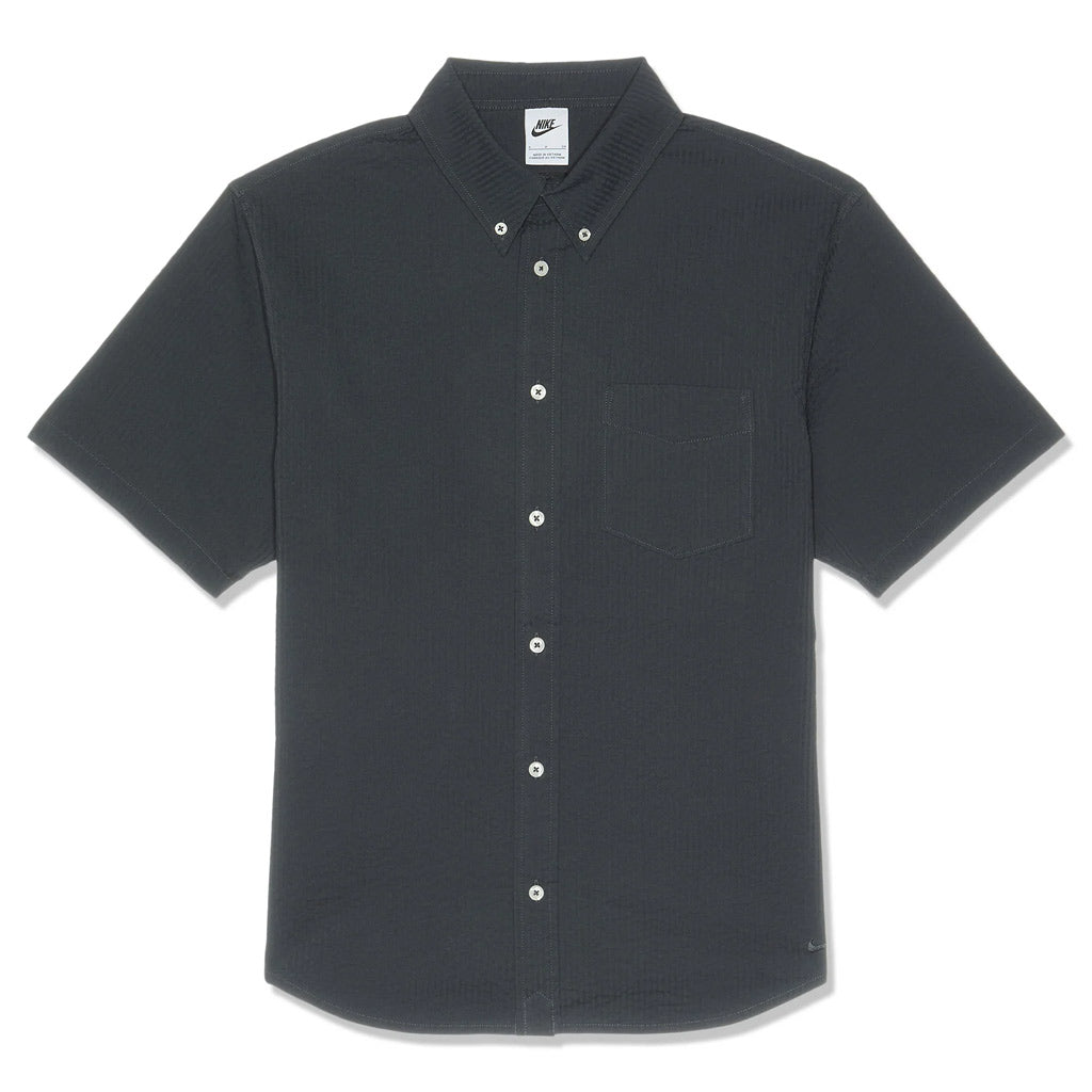 Shop Nike Life S/S Seersucker Button Down Shirt in Anthracite with Pavement Skate Store and enjoy free Aotearoa NZ shipping over $100* when you buy online!