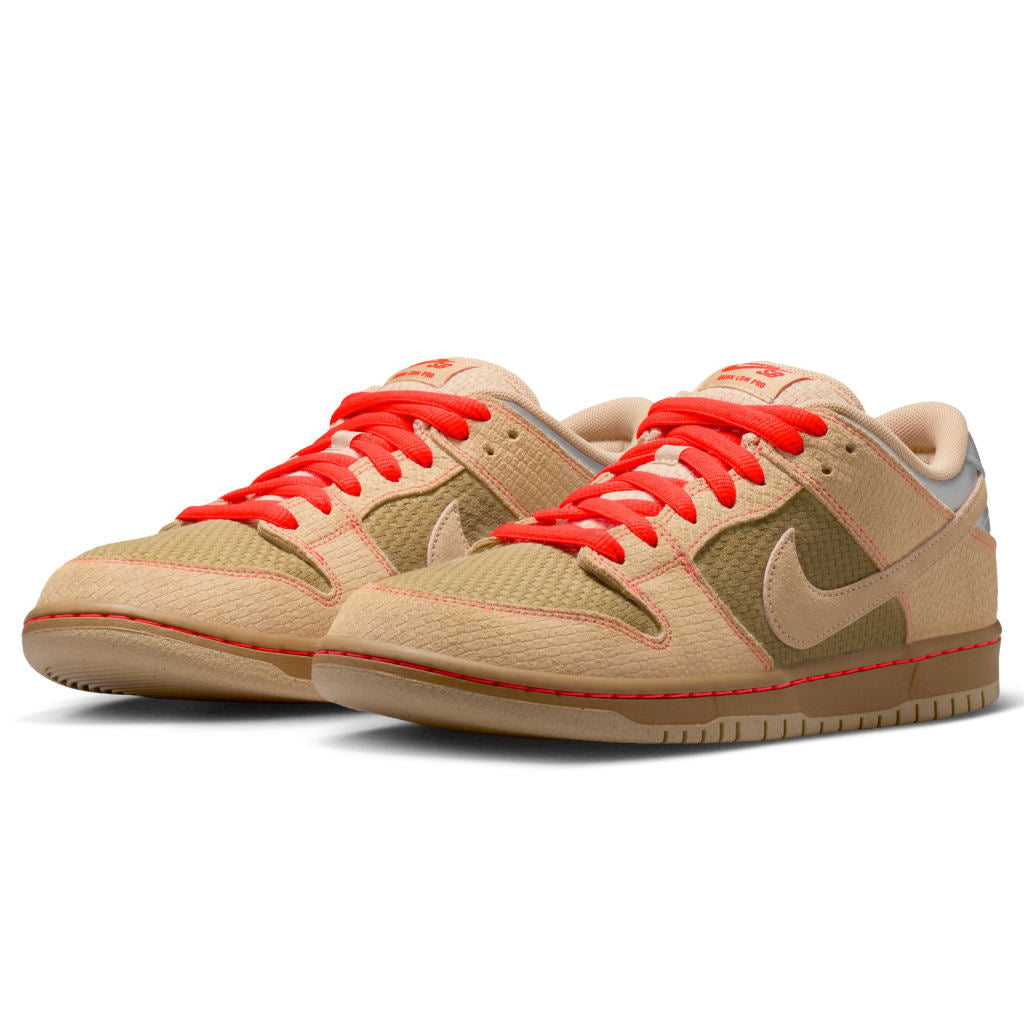 Nike SB Dunk Low Pro 'Som Tum' Shoes - Canvas/Vachetta Tan-Parachute Beige: IB6206-701 | Free Aotearoa NZ delivery on your order with Pavement Skate Store!