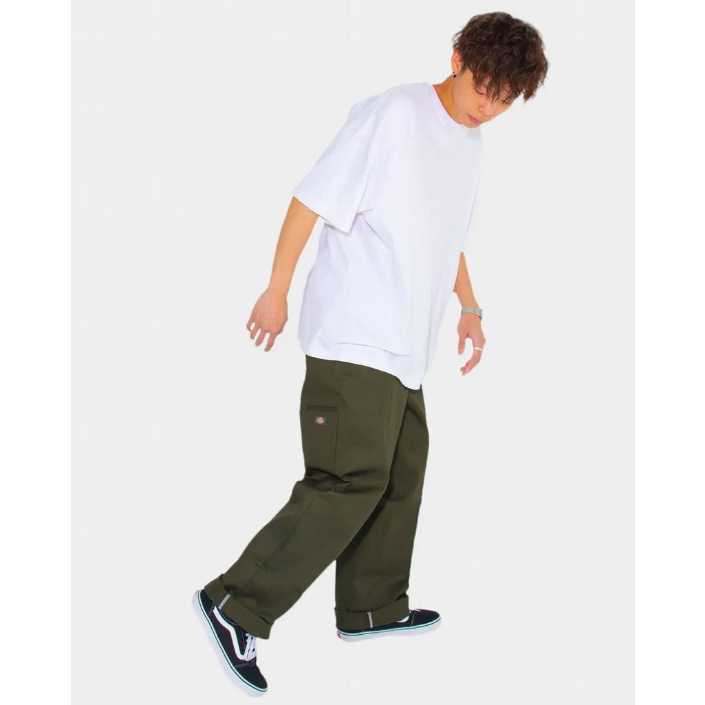 DICKIES 85-283 LOOSE FIT DOUBLE KNEE PANT - OLIVE GREEN
