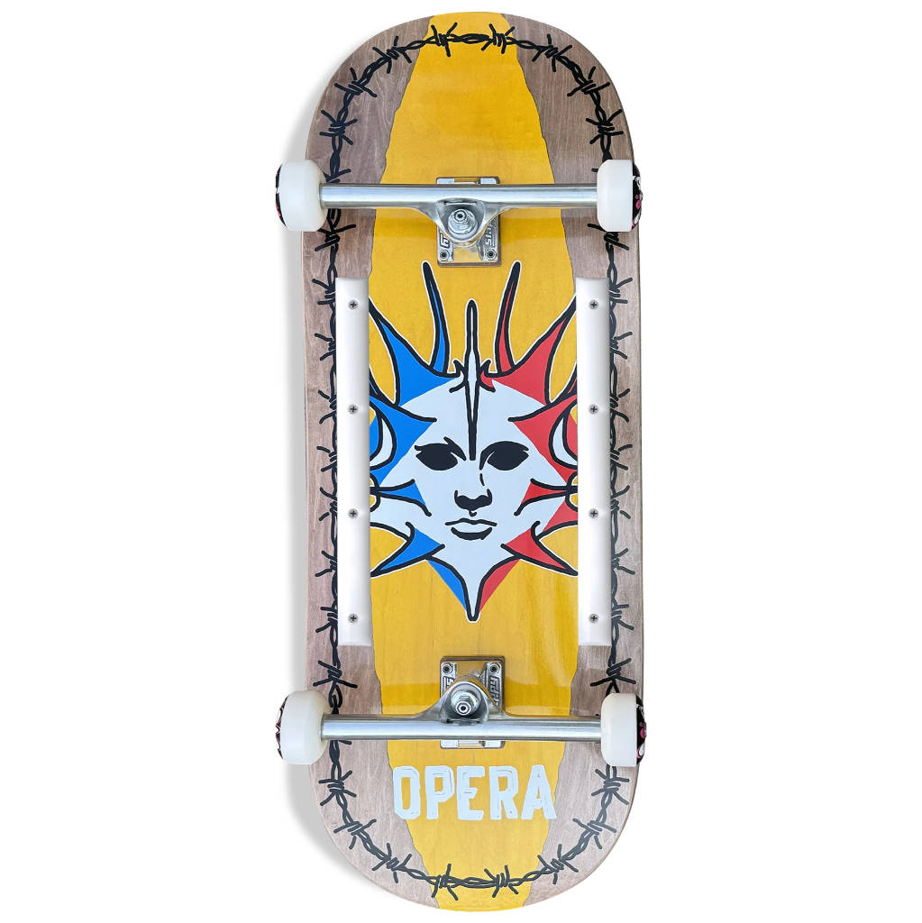 Opera Fatties EX7 Complete Skatebarod 12.0" in Brown/Yellow | Shop Opera skateboards online with Pavement Skate Store with free Aotearoa NZ shipping over $100*!