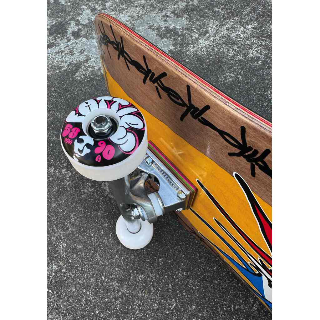 Opera Fatties EX7 Complete Skatebarod 12.0" in Brown/Yellow | Shop Opera skateboards online with Pavement Skate Store with free Aotearoa NZ shipping over $100*!