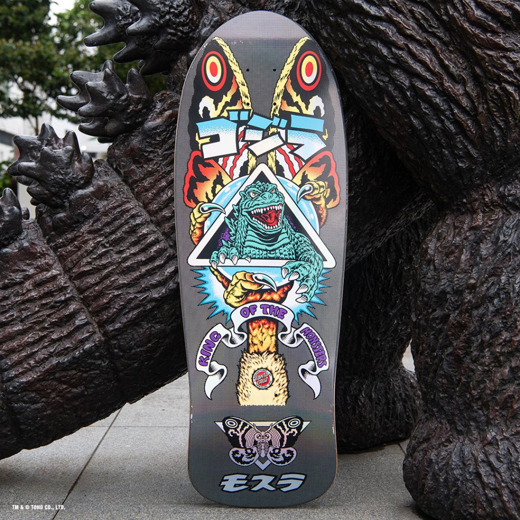 SANTA CRUZ X GODZILLA MOTHRA NATAS 10.538" x 30.14"