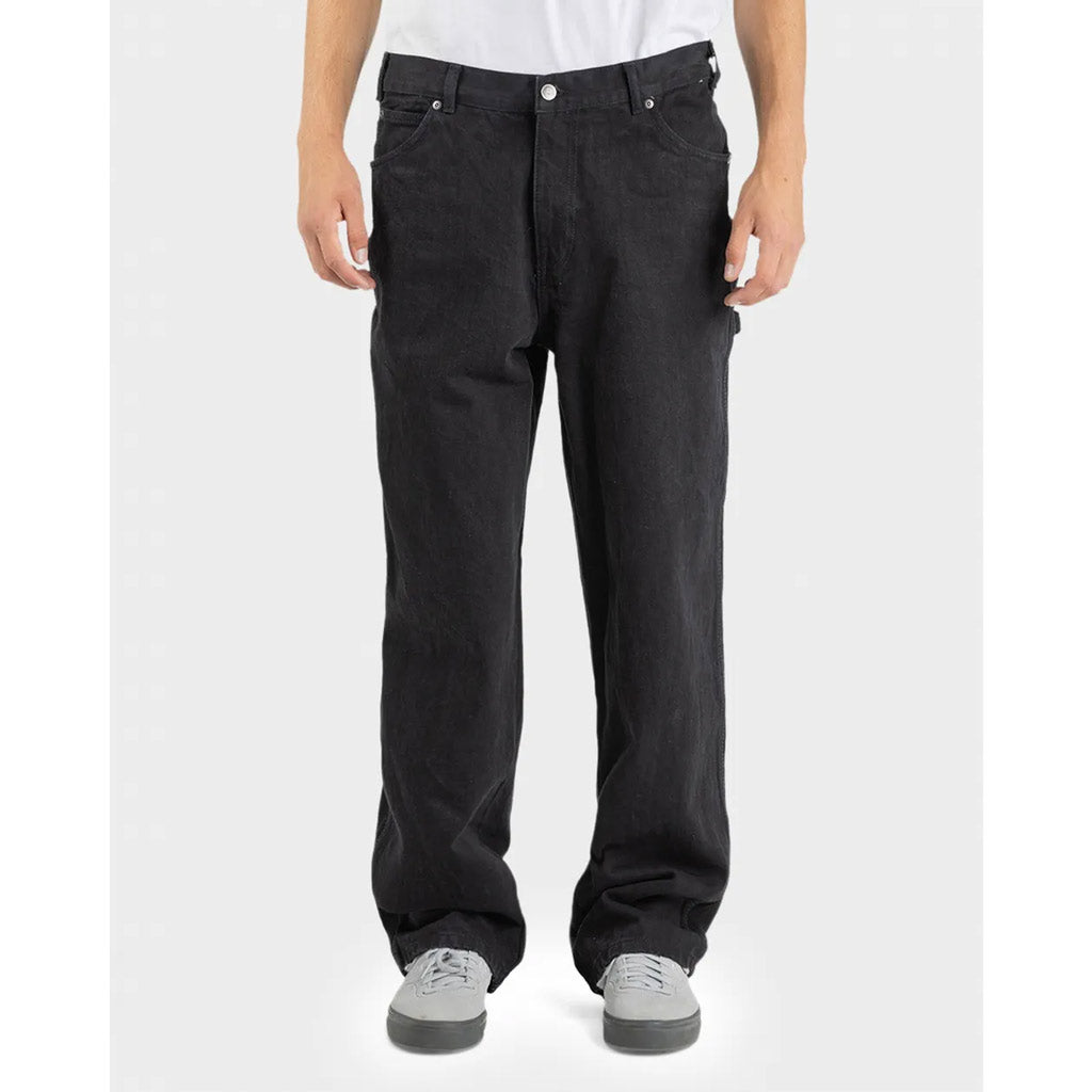 DICKIES RELAXED FIT DUCK CARPENTER JEAN - RINSED BLACK