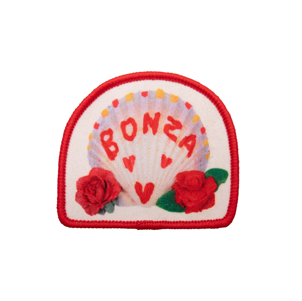 Pass~Port Bonza patch for range #43. Fine Detail Stitching. Size: 67mm x 65mm. Shop Pass~Port skateboard decks, clothing and accessories online with Pavement Skate Shop, Dunedin NZ. Free shipping across Aotearoa over $100*.