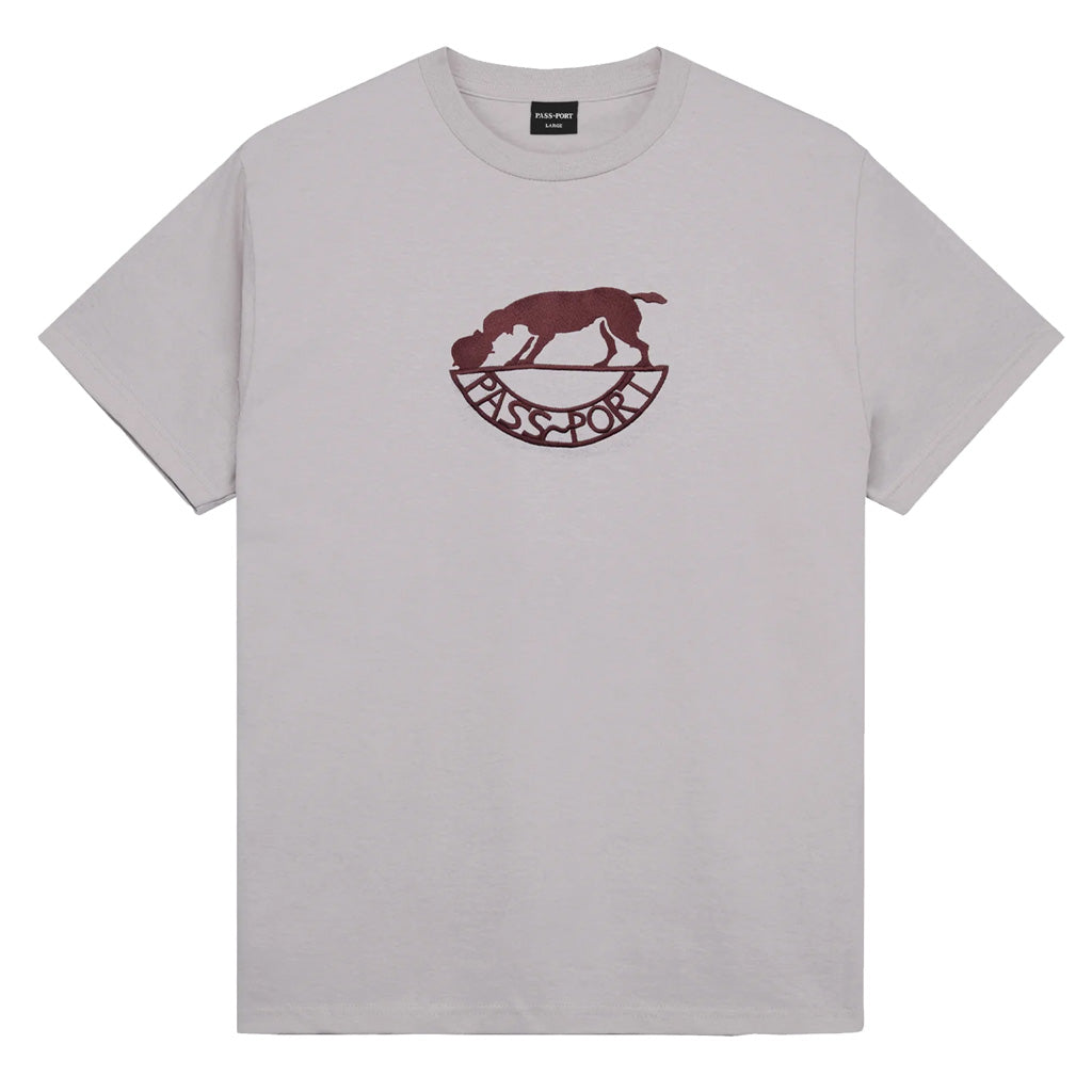 Pass~Port Fretwork Tee - Stone. Range #43. The Pass~Port t-shirt is made from 100% cotton and features embroidery on front. Shop Pass~Port skateboard decks, clothing and accessories online with Pavement Skate Store Dunedin NZ. Free shipping across Aotearoa over $100*