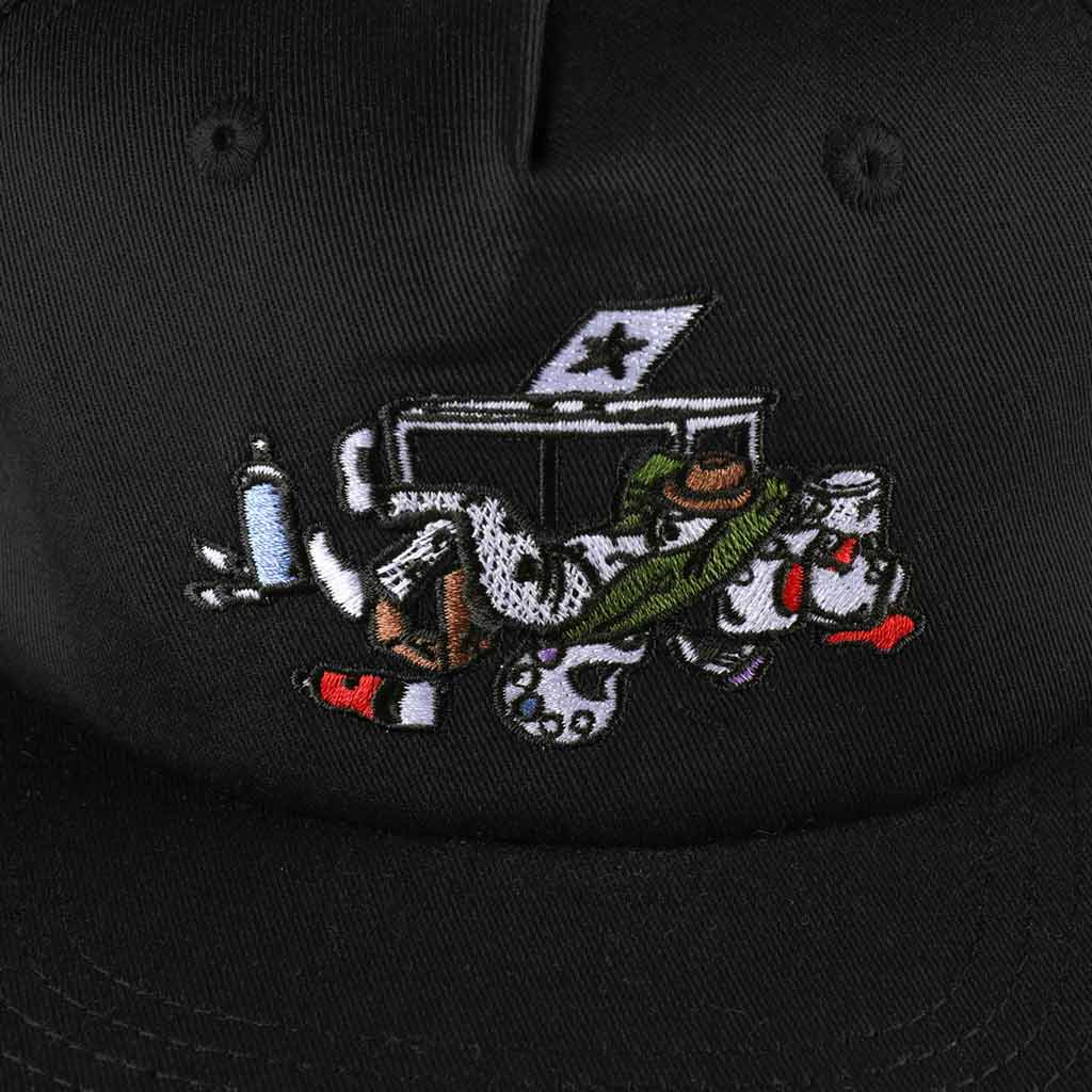 Pass~Port Lucid Dream Workers Cap - Black/Red. Range #43. 5 panel construction made from 100% cotton twill and features direct embroidery on front with snapback closure. Shop Pass~Port skateboard decks, clothing and accessories online with Pavement Skate Shop Dunedin NZ. Free shipping across Aotearoa over $100*.