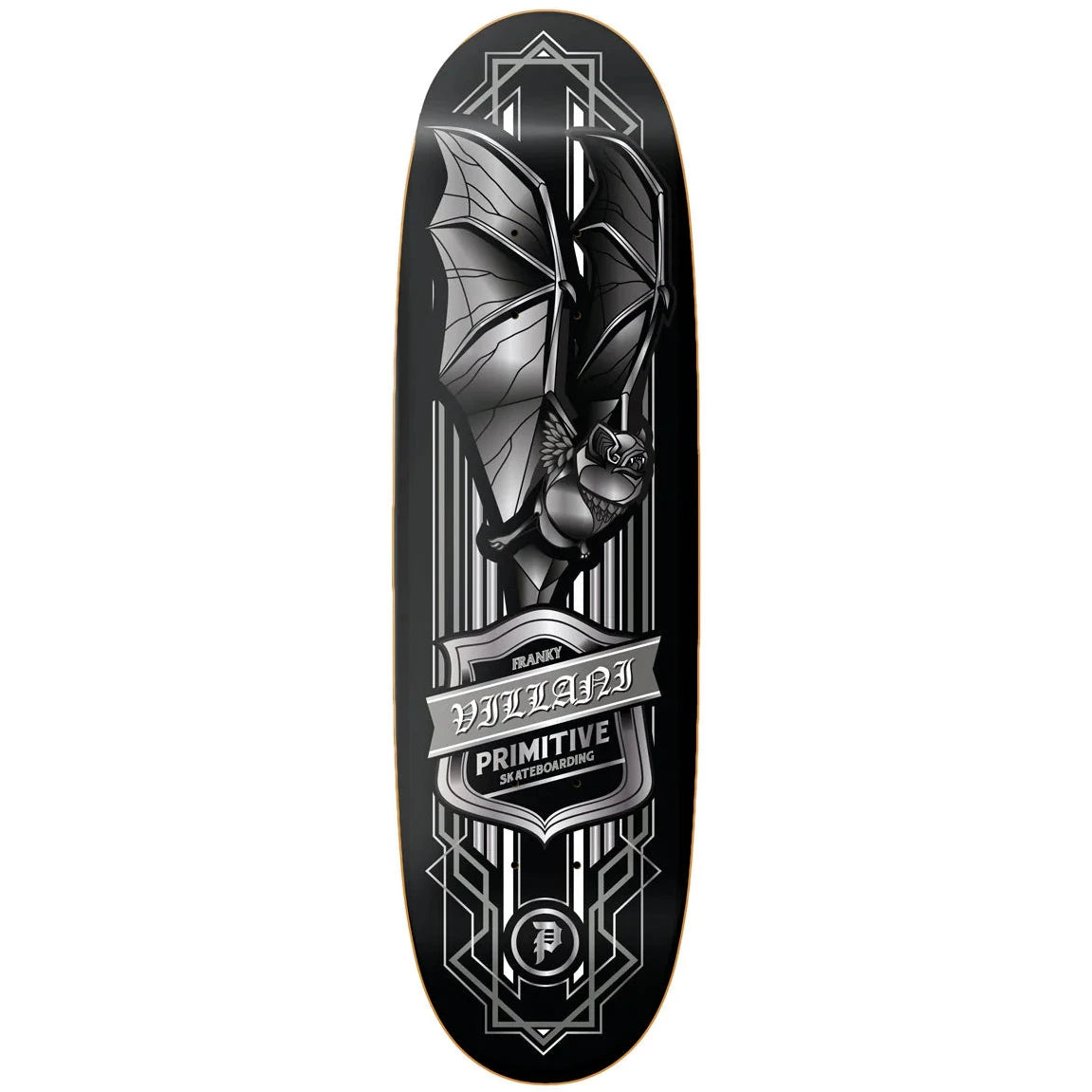 Primitive Frankie Villani Bat 9.25" (Egg Shape) Skateabord Deck | Shop skateboards online with Pavement Skate Store with free Aotearoa NZ shipping over $100*!
