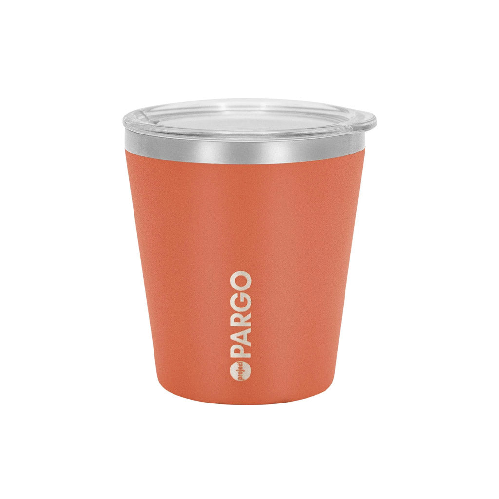 Pargo 8oz Insulated Reusable Cup - Outback Red. Shop Project Pargo insulated reusable cups and drink bottles and help get clean water to those in need! Free shipping on orders over $100 within NZ. Pavement skate store, Dunedin.